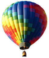Small hot air balloon